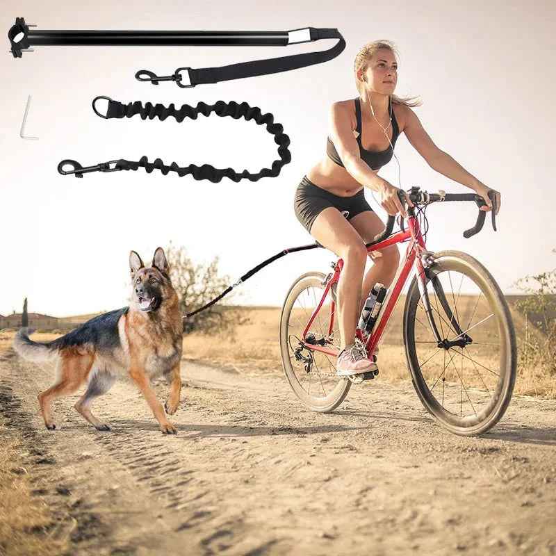 PawLuxe RideSafe™ – Hands-Free Bicycle Dog Leash