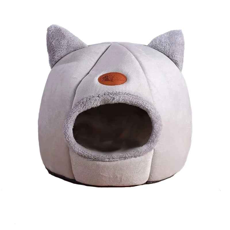 PawLuxe™ Deep Sleep Winter Cat Cave Bed