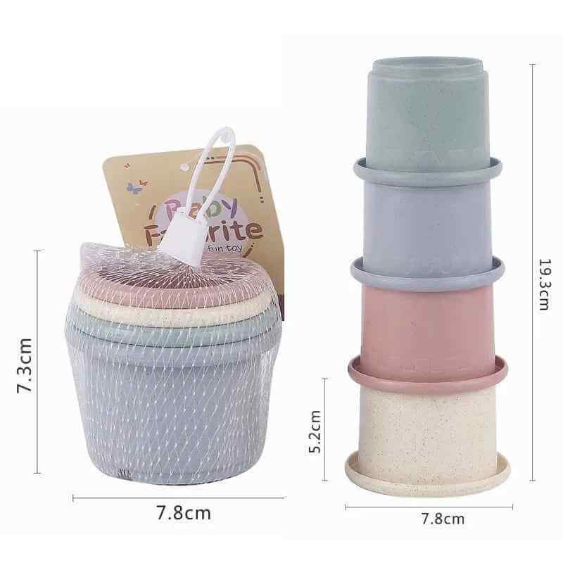PawLuxe BunnyStack – Interactive Stacking Cups Toy for Rabbits & Small Pets