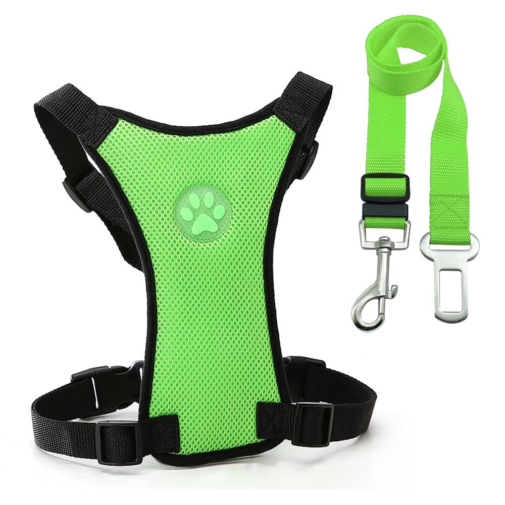 PawLuxe Breathable Mesh Dog Harness – Adjustable No-Pull Pet Vest