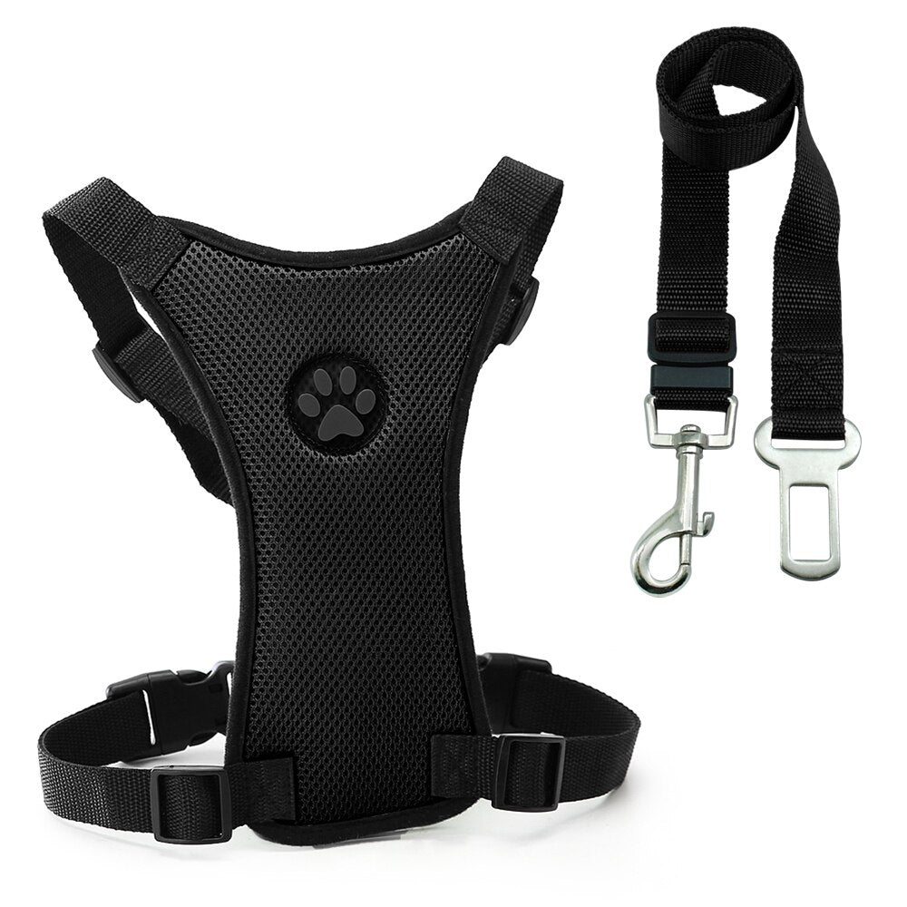 PawLuxe Breathable Mesh Dog Harness – Adjustable No-Pull Pet Vest