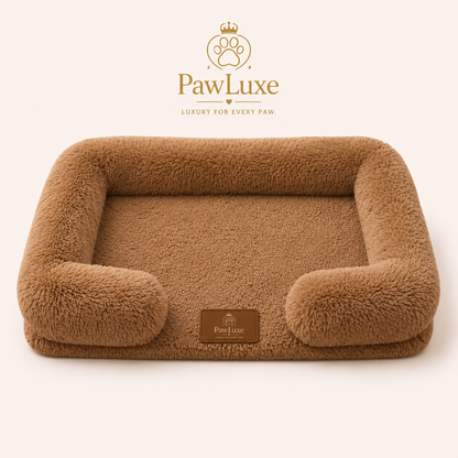 PawLuxe Ortho Plush – Pomirjajoča ortopedska pasja postelja