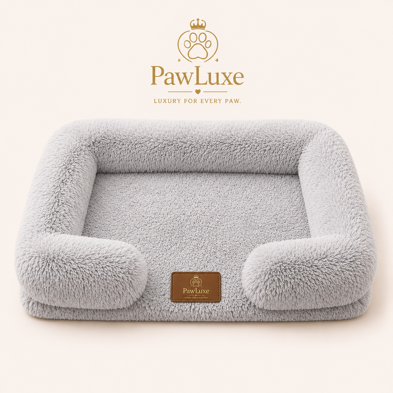 PawLuxe Ortho Plush – Pomirjajoča ortopedska pasja postelja