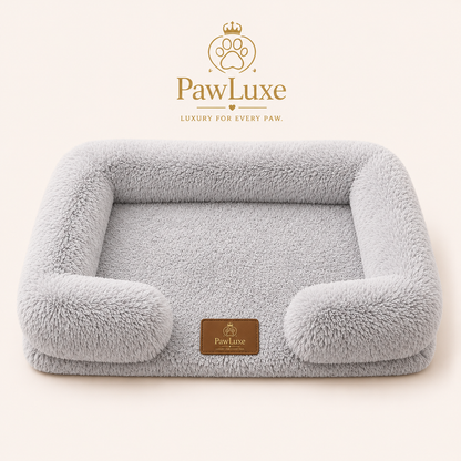 PawLuxe Ortho Plush – Pomirjajoča ortopedska pasja postelja
