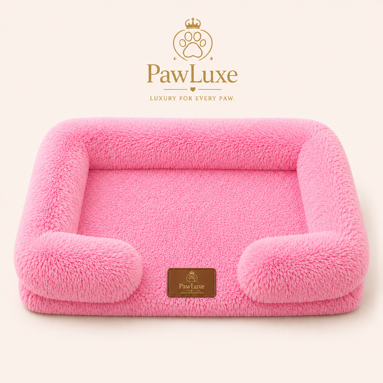 PawLuxe Ortho Plush – Pomirjajoča ortopedska pasja postelja