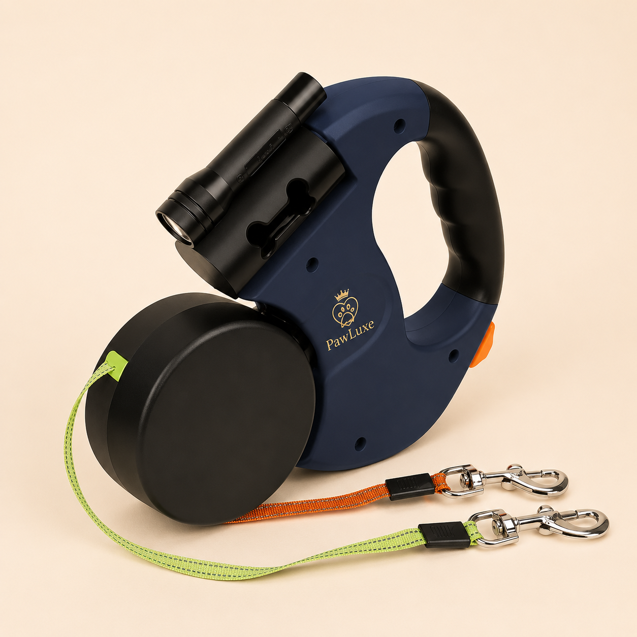 PawLuxe DuoWalk Pro™ – Double Tangle-Free Dog Leash