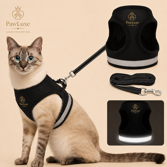 PawLuxe AirFit Reflective Harness Set