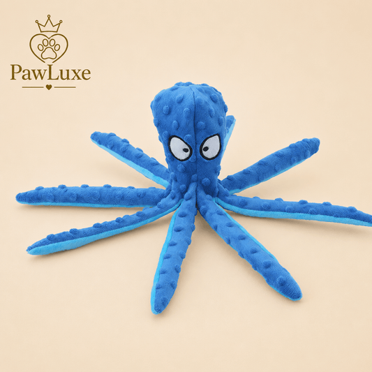 PawLuxe OctoChew Interactive Plush Toy