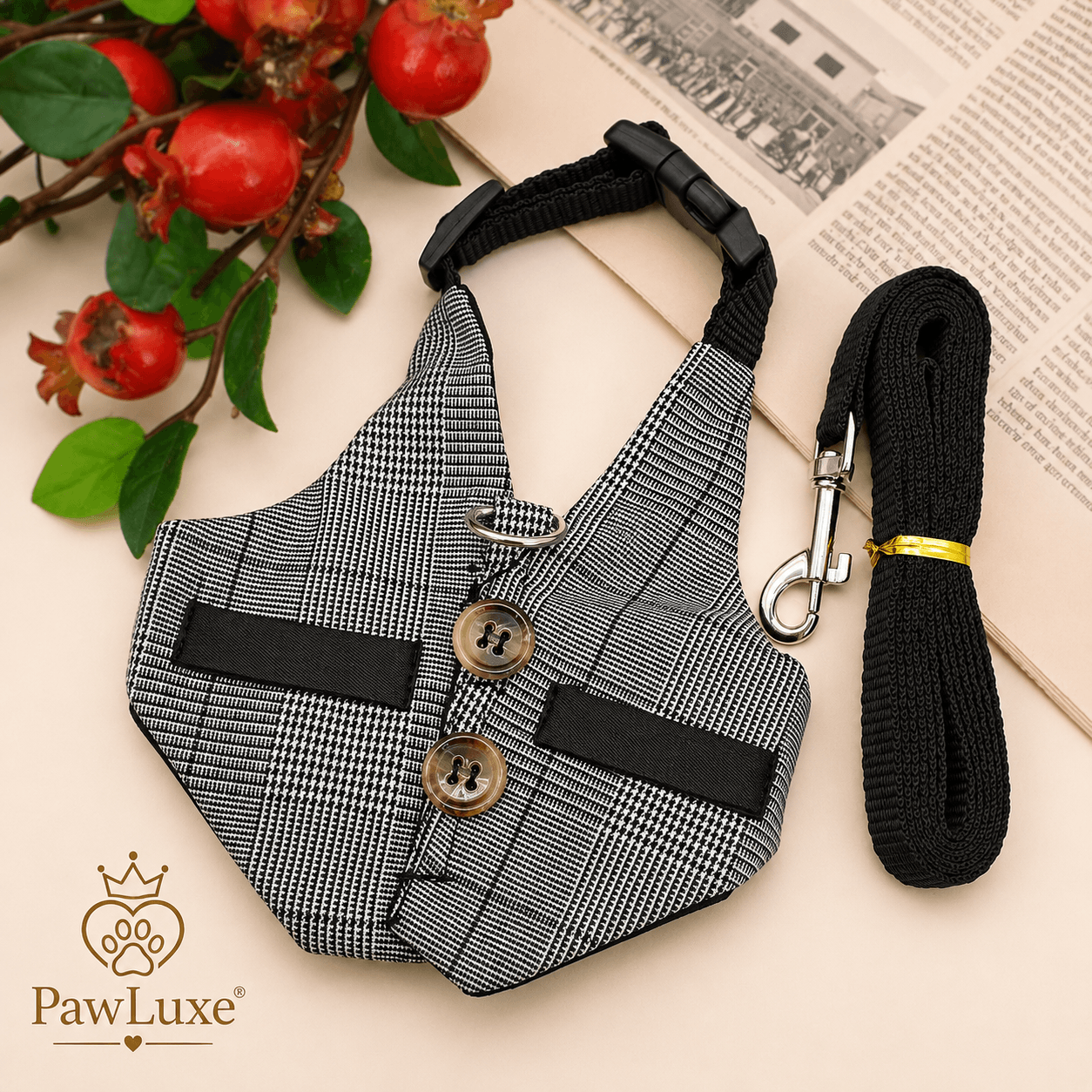 PawLuxe BunnyFit Rabbit Harness & Leash Set
