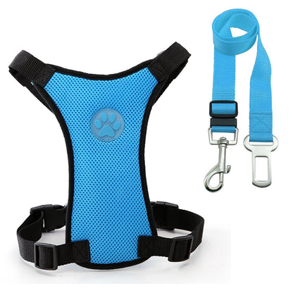 PawLuxe Breathable Mesh Dog Harness – Adjustable No-Pull Pet Vest