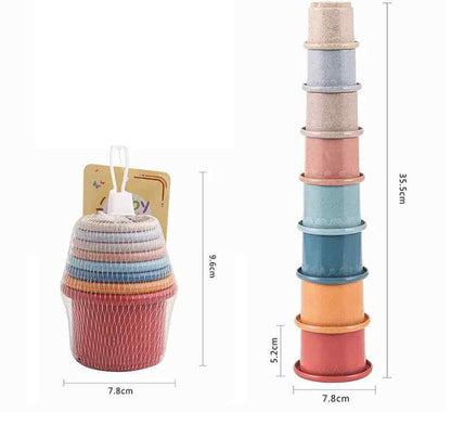 PawLuxe BunnyStack – Interactive Stacking Cups Toy for Rabbits & Small Pets