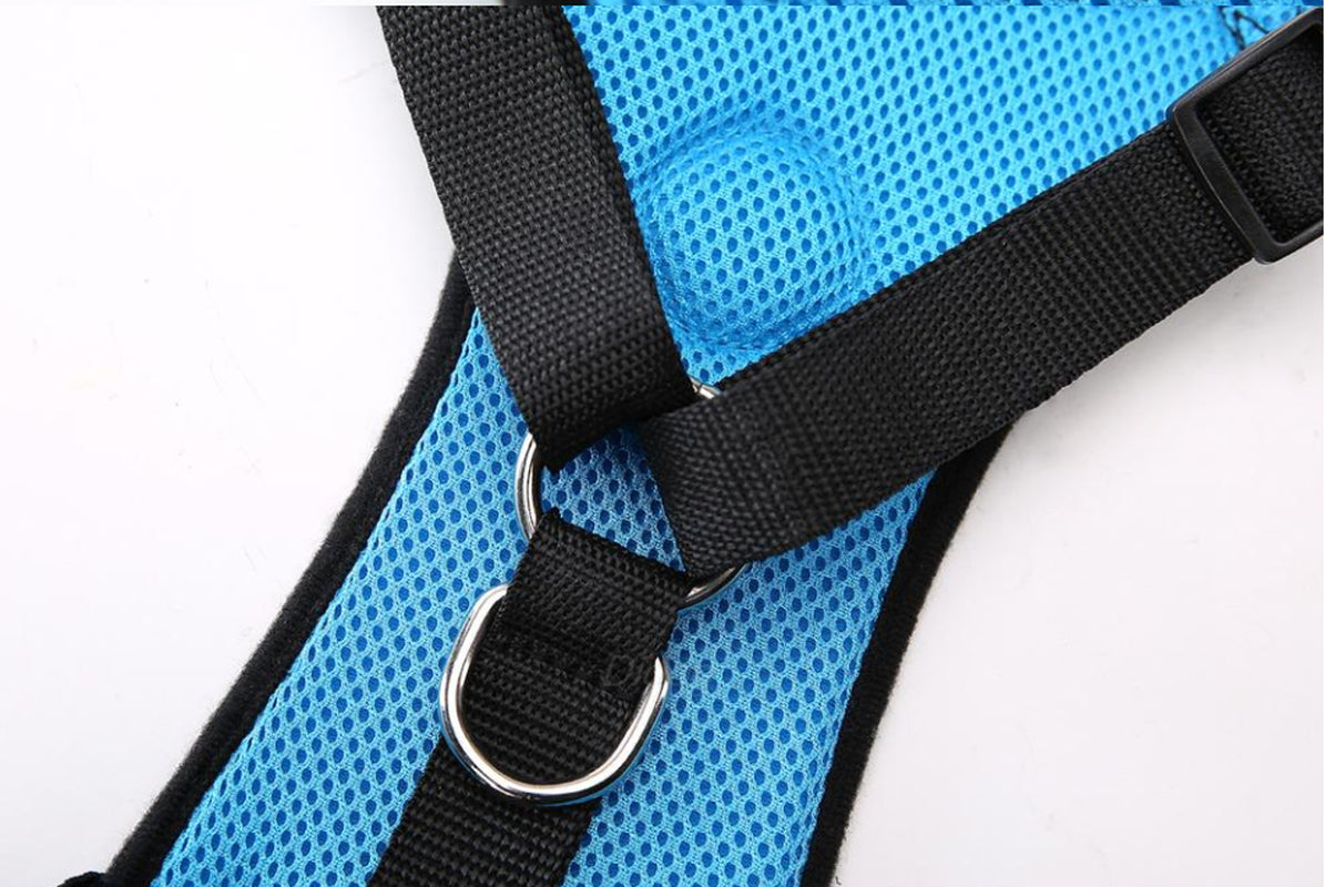 PawLuxe Breathable Mesh Dog Harness – Adjustable No-Pull Pet Vest