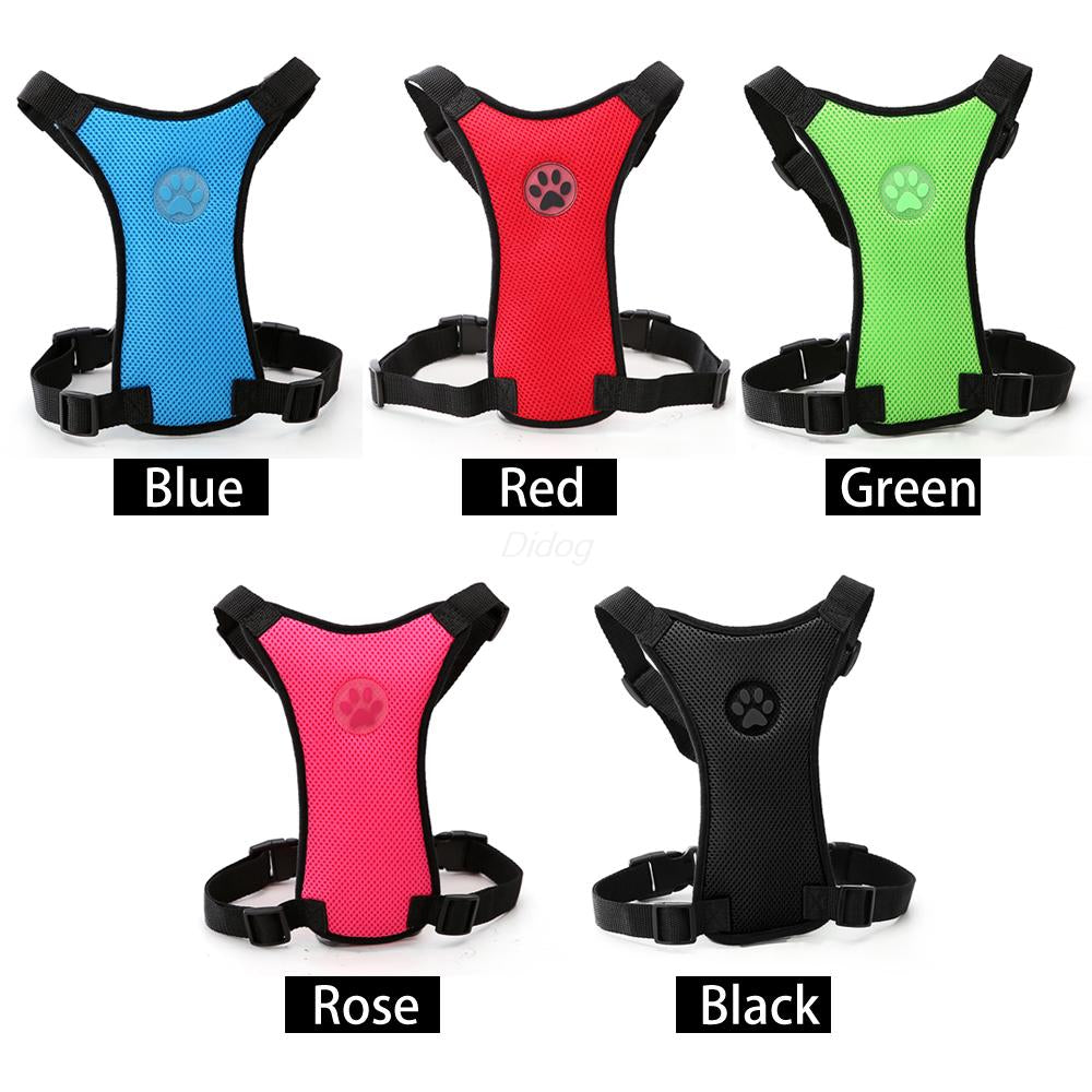 PawLuxe Breathable Mesh Dog Harness – Adjustable No-Pull Pet Vest