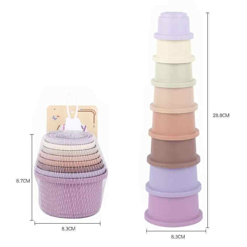 PawLuxe BunnyStack – Interactive Stacking Cups Toy for Rabbits & Small Pets