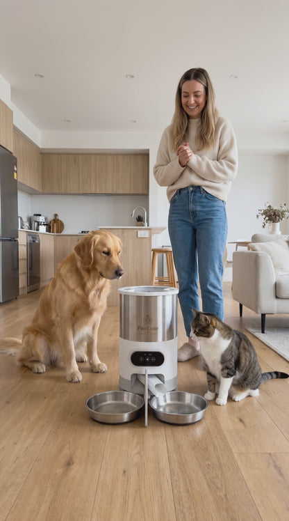 PawLuxe Comedero automático inteligente para mascotas